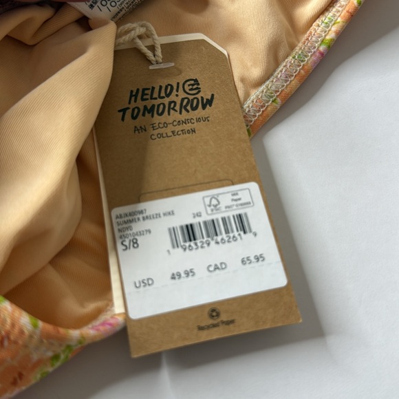 Billabong Summer Breeze Hike Bikini Swim Bottoms Peach Whip Small - Picture 11 of 11